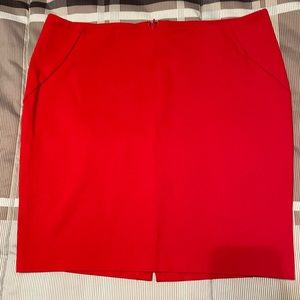 Red short skirt